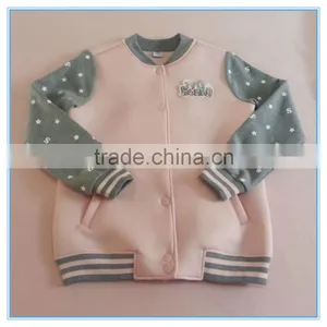 Wholesale Children Girls Polyester Baseball Jackets Girls Long Sleeve Clothes Sports Jackets thumbnail-3