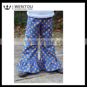 New Arrival Polka Dot Baby Girls Ruffle Pants thumbnail-3