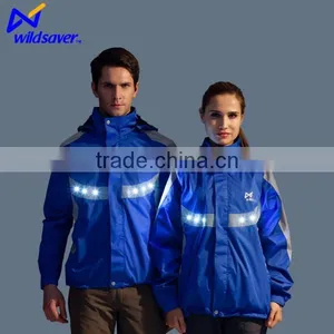 OEM hi Viz LED Flashing Windproof Jacket thumbnail-1