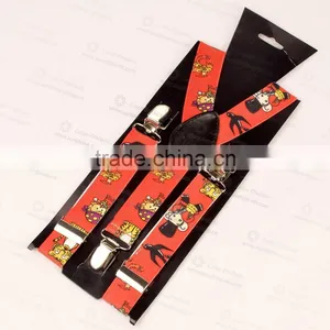 High Quality Elastic Mens Suspenders , Custom Print Elastic Suspenders, Fashion Elast Kids Suspenders thumbnail-5