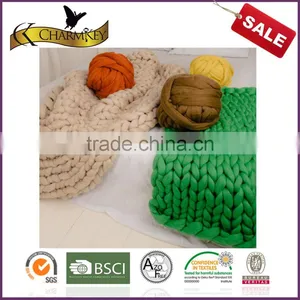 Charmkey Merino Wool Yarn Super Bulk Arm Knitting Yarn Blanket Giant Merino Wool Yarn thumbnail-4