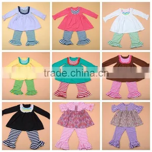 Best Selling Reliable China Supplier Soft Cotton Smocked Triple Ruffle Pants Winter Clothing Girl Halloween Ruffle Dress thumbnail-6