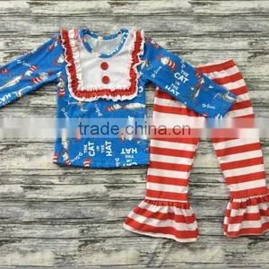 Easter Boutique Kids Clothing Remake Girl Rabbit Print Outfits Spring Boutique Girl Clothing Sets thumbnail-6