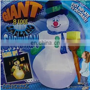 HI Hot Sale Giant Inflatable Christmas Santa Claus Decoration, Inflatable Reindeer Christmas Holiday Decoration thumbnail-3