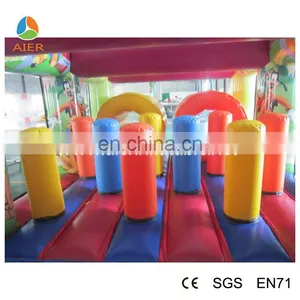 Outdoor Inflatable Obstacle Tunnel Inflatable Bouncy Slide Course For Sale thumbnail-6