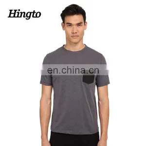 Wholesale Nylon Polyester Pocket Tee Shirts Custom Design thumbnail-1