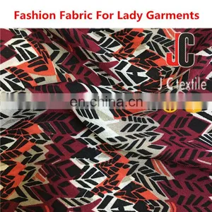100% Polyester African Printed Fabric Wool Dobby Fabric for Women's Frocks thumbnail-2
