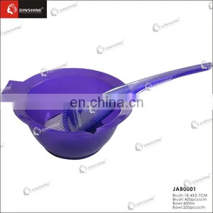 New Design Fade-proof Salon Plastic Hair Dyeing Bowl & Brush Set thumbnail-1