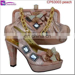 Italian Shoes and Bags to Match Women Ladies Shoes Wholesale African Shoes and Bag thumbnail-1
