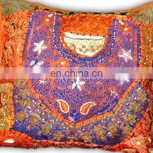Khambria Work Indian Traditional Ethnic Cushion Cover Wholesale thumbnail-5