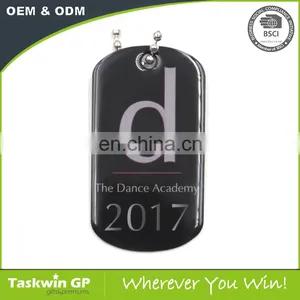 2017 Cross Competitive Price Black Colored Military Soft Enamel Metal Tag Dogs thumbnail-2