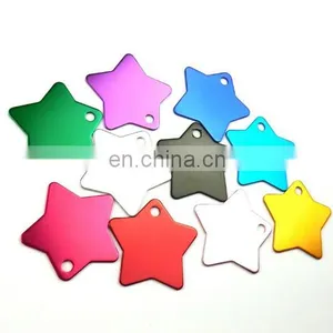 Star Shaped Blank Aluminum Pet Collar Tag thumbnail-3