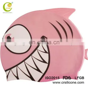 Silicone Rubber Children Swimming Cap Adult Men Women Waterproof Swim Caps thumbnail-5