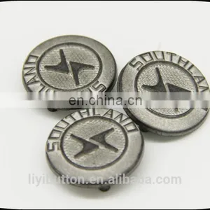 Round Metal Clothing Label, Decorative Contrast Tin Garment Label With Cheap Price thumbnail-1