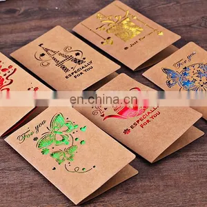New Design Happy Birthday Handmade Greeting Card With Rose Flower Birthday Greeting Card thumbnail-3