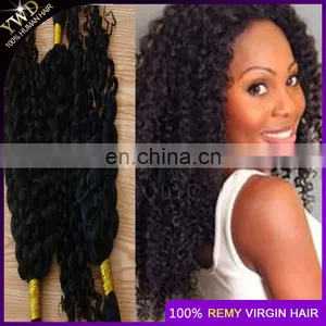 8a Unprocessed Raw Virgin Human Hair Braiding Bulk 100% Undye Hair No Weft Bulk Human Braiding Hair Can Bleach To Blond Color thumbnail-1