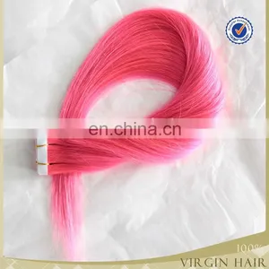 2.5g/s,40pics Cheap Brazilian Hair, Double Drawn Colorful Ombre Remy Tape Hair Extension thumbnail-4