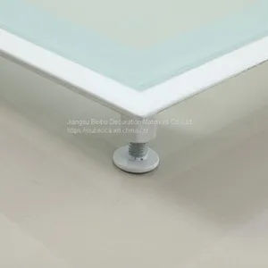 High-strength Tempered Glass Anti-static Raised Floor for Office, Glass, Plank and Bedroom 600 thumbnail-2