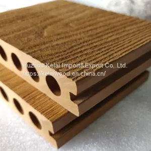 Environmentally WPC Decking Floor in Hollow and Solid Design With Good Price and High Quality WPC Square Hollow Deck thumbnail-2