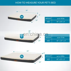 Comfy Portable Indestructible Grey L XL Raised Dog Pet Mat Bed With Private Label thumbnail-4