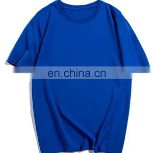 Custom Logo Printed Embroidery Oversized Unisex Mens Womens Plain Blank Cotton Crew Neck T-shirts thumbnail-5