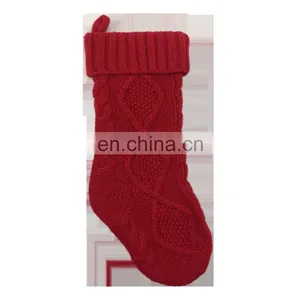 Wholesale Decorative Knit Red Christmas Socking for Christmas thumbnail-5