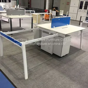 Manager Use L Shape Office Desk 3060 Steel Frame Wooden Modesty Panel thumbnail-3