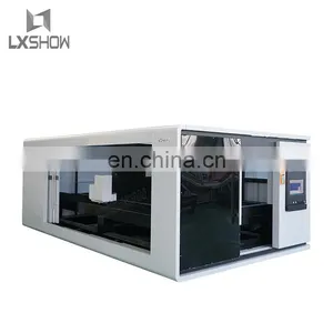 Protective Cover / Enclosed Metal Sheet Fiber Laser Cutting Machine 1530 1000W 1500W 2000W Metal Plates Fiber Laser Cutter thumbnail-4