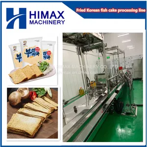 2021New Design Korean Food Fried Fish Cake Oden Making Plant Production Line Forming Machine thumbnail-1