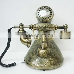 Silver Surface Fancy Antique Analog Home Telephone thumbnail-1