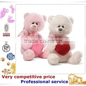 OEM Stuffed Toy,Custom Plush Toys, Valentine Plush Dog With Heart thumbnail-3