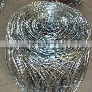 Galvanized Flat Razor Barbed Wire thumbnail-1