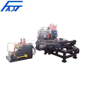 High Performance 1200Ton Punching Force CNC Hydraulic Punching Marking Machine For Connect Board Joint Plate Model CJ123 thumbnail-1