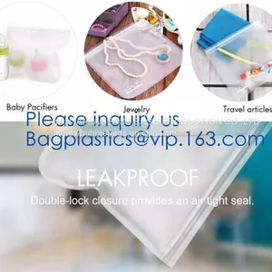 Reusable Food Grade Silicone Vacuum Food Fresh Bags Wraps Fridge Containers Refrigerator Bag Silicone Food Storage Bag thumbnail-5