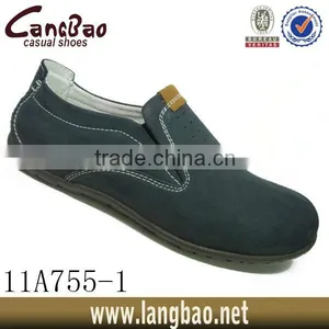2016 Navy Factory Men Leather Loafers thumbnail-1