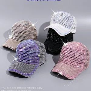 Cross-border New ShanZuan Baseball Cap Plate Cap Wash Hot Drilling Cap Outdoor ms Sun Hat Factory Direct Sale thumbnail-2