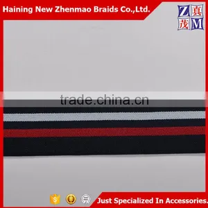 Striped Polyester Elastic Webbing Band thumbnail-2