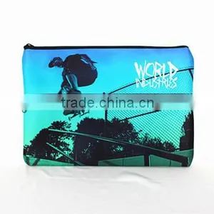 2014 New Design. Pencil Bag With Two Zipper, Neoprene Two-layer Large Capacity thumbnail-1