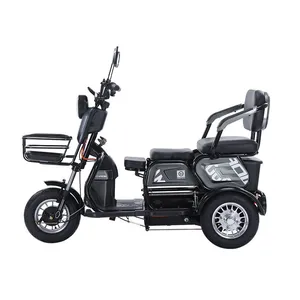 2025 Best 3 Wheel Passenger Tricycle Two Seat 48v Electric Tricycle Bike for Adults and Old People thumbnail-1