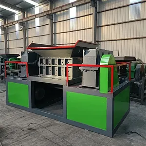 Made in China Plastic Lumps Shredder Double Shaft Plastic Crusher Machine Plastic Bucket Drum Bucket Cask Crushing thumbnail-3