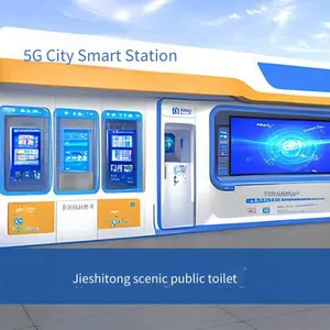 One-piece Mobile Toilet and Restroom, Municipal Finished Ecological and Environmentally Friendly Restroom, Prefabricated Public Toilet for Scenic Areas, Manufacturer thumbnail-2