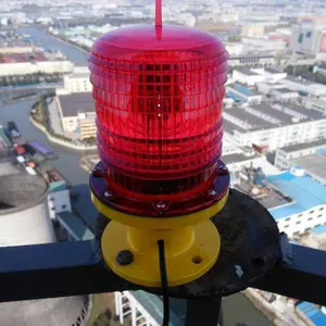 Kaifeng Solar Medium-intensity Type b Aviation Obstruction Lights With Synchronous and Same Frequency for Building Signal Lights on Community Rooftops thumbnail-3