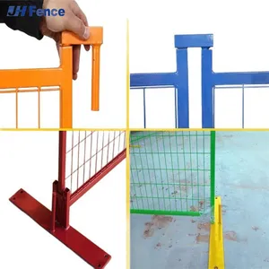 HT-FENCE 6*12 Feet Portable Canada Construction Fence Panels Galvanized Outdoor Temporary Fence Heat Treated Wood Factory Direct thumbnail-5