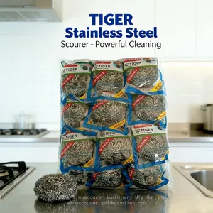 24 Pack Steel Cleaning Balls Steel Scourer for Wholesale & Bulk Orders thumbnail-1