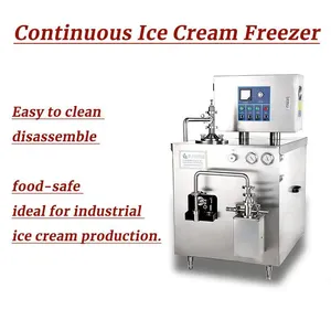 50L/H Continuous Ice Cream Freezer Industrial Commercial Ice Cream Machine for Gelato Sorbet Frozen Yogurt Production thumbnail-4