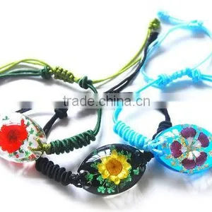 New Design Promotional Gifts Clear Resin Lucite Flower Bangle thumbnail-1