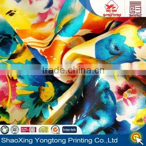 100% Print Rayon Fabric for Woman Dress,garment. thumbnail-1