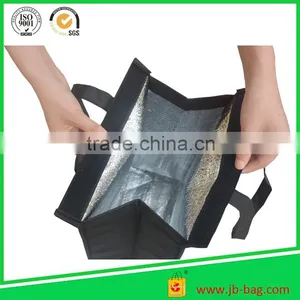 Black/red Nonwoven External Isothermal Lunch Bag Storage Bag thumbnail-2