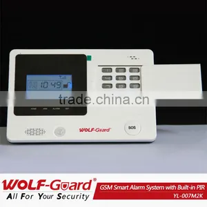 Wolf Guard Gsm WirelessLCD Burglar Security Alarm Home System With CE Rohs FCC Certificate thumbnail-1
