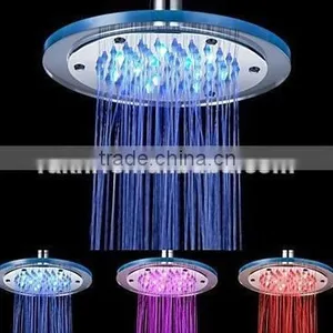 Color Changing Bathroom Top LED Rainfall Shower Head thumbnail-1